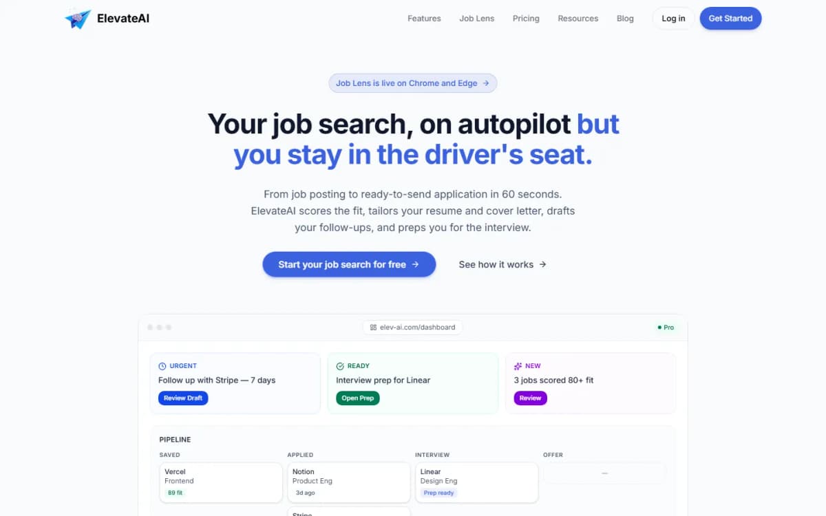 ElevateAI screenshot